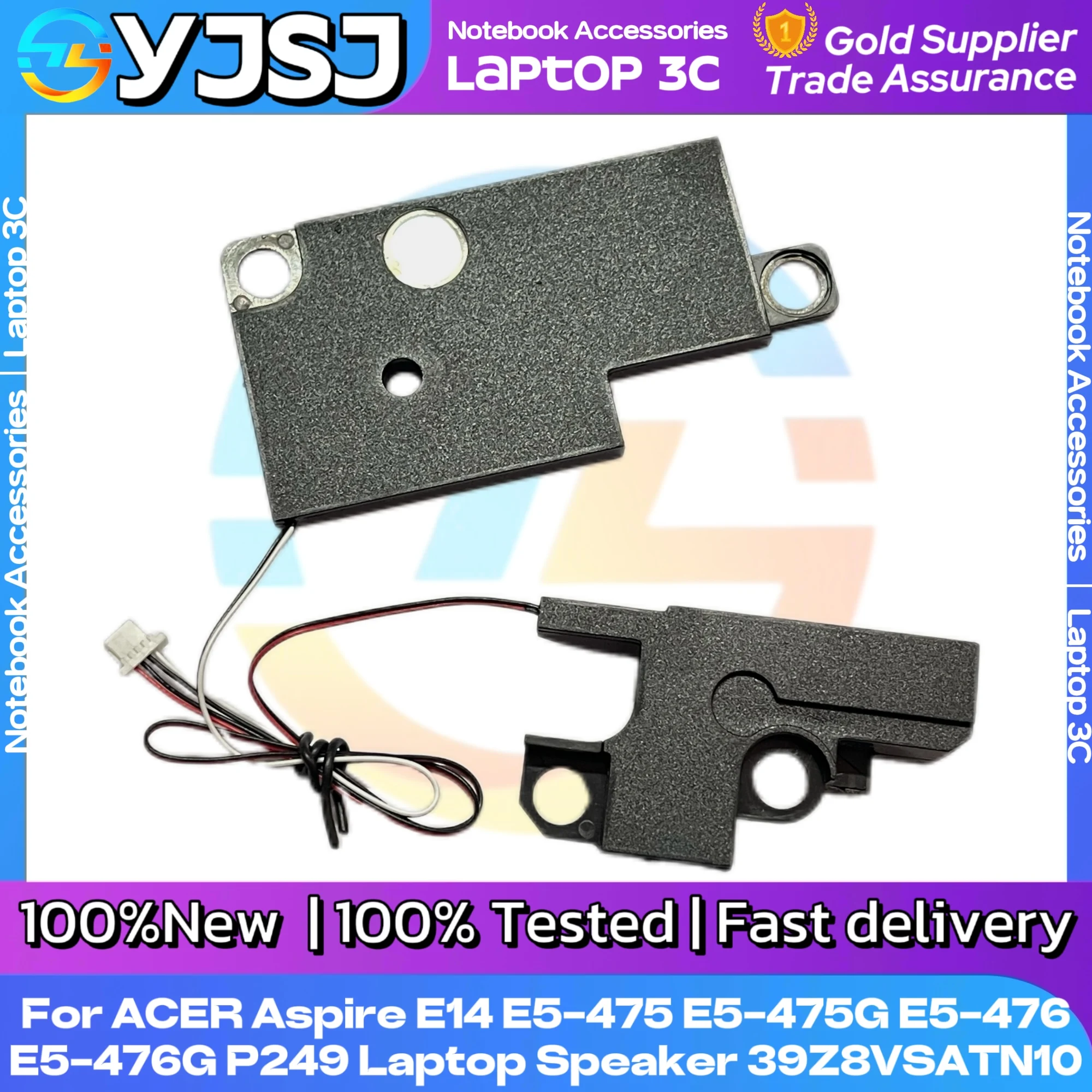 Nowy głośnik do laptopa ACER Aspire E14 E5-475 E5-475G E5-476 E5-476G P249, wbudowany głośnik audio VAN-Z8VSATN10 — zdjęcie produktu 2