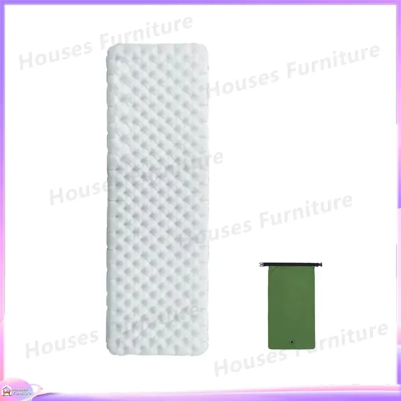 8cm Ultra Light Inflatable Sleeping Pad Camping Mat Outdoor Warm Air Cushion Portable Hiking Bed Roll Backpacking Gear