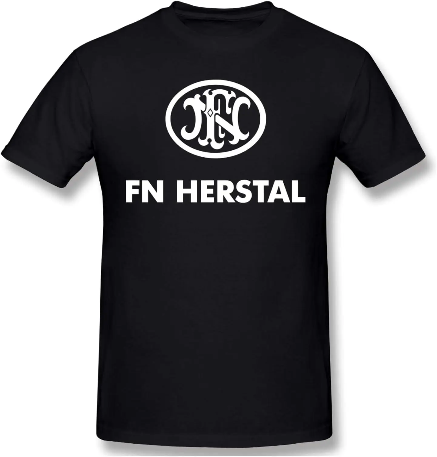 FN Herstal Shirts for Men Short Sleeve Cotton Tees Y2K tops Unisex Summer Short Sleeve