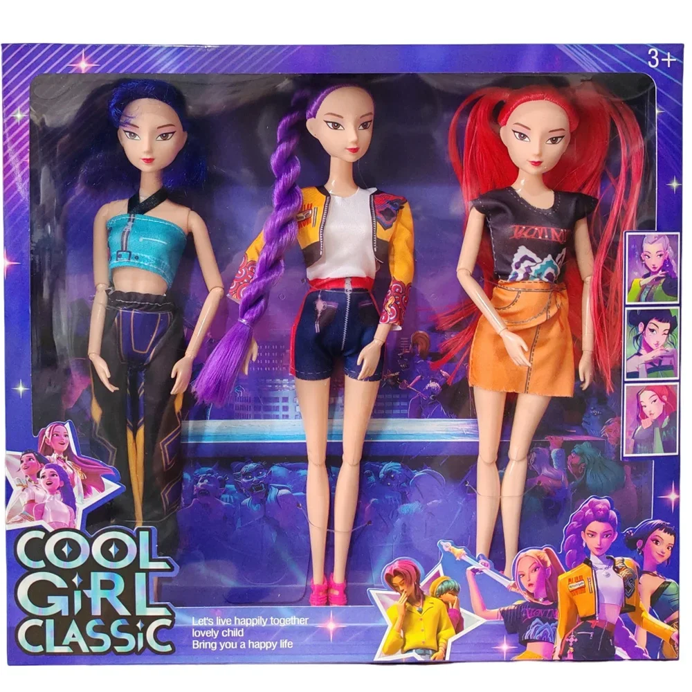 

Hot doll toy Kpop Demon Hunter toy Rumimila Zoey beautiful princess baby girl doll plastic DIY toy girl