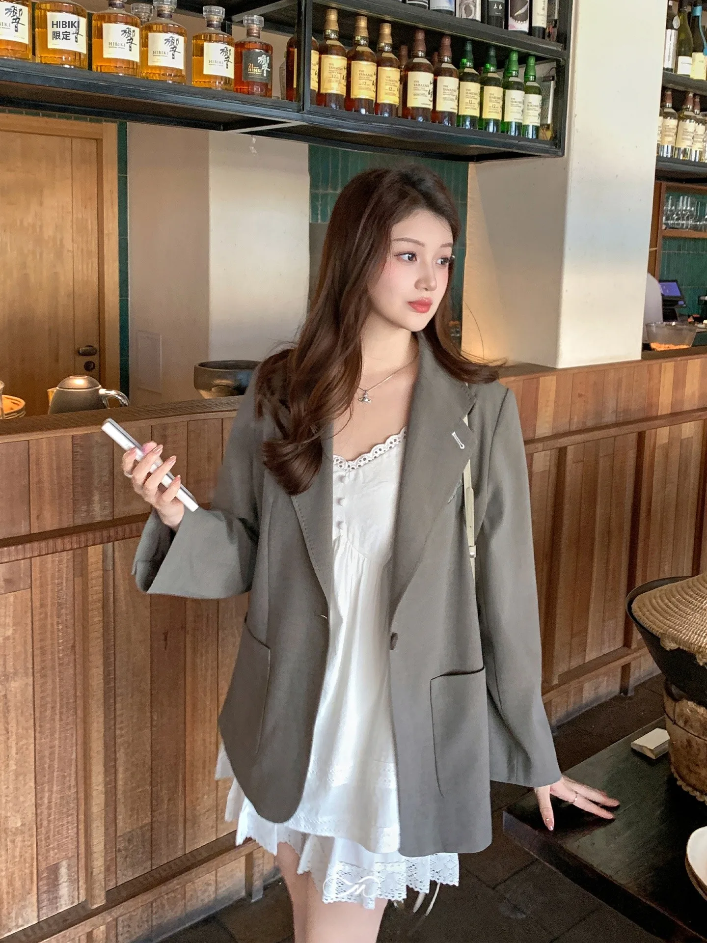 

Mashixi plus Size Women's Embroidered Casual Lapel Shoulder Suit Jacket Spring Slimming Top Old Money Style Outerwear