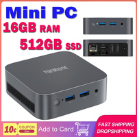 Ninkear MBOX 11 Mini PC Intel Twin Lake N150 4 Cores Max 3.6GHz 16GB RAM 512GB SSD HDMI2.0 + DP1.4 (4K@60Hz) Dual Screen Display