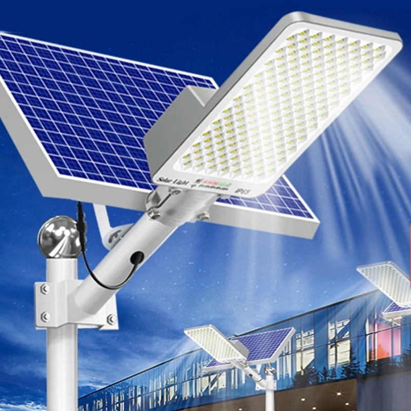 250/50W Mocne lampy słoneczne Ogród na zewnątrz Dom Oświetlenie podwórka Kinkiet Panel zewnętrzny Ogród Wodoodporna lampa uliczna