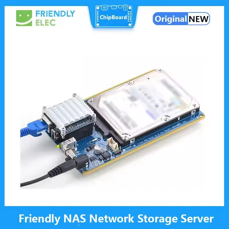 Servidor de almacenamiento en red NAS compatible, disco duro NAS Dock, kit NAS de 1 bahía para NanoPi NEO NEO2 nuevo