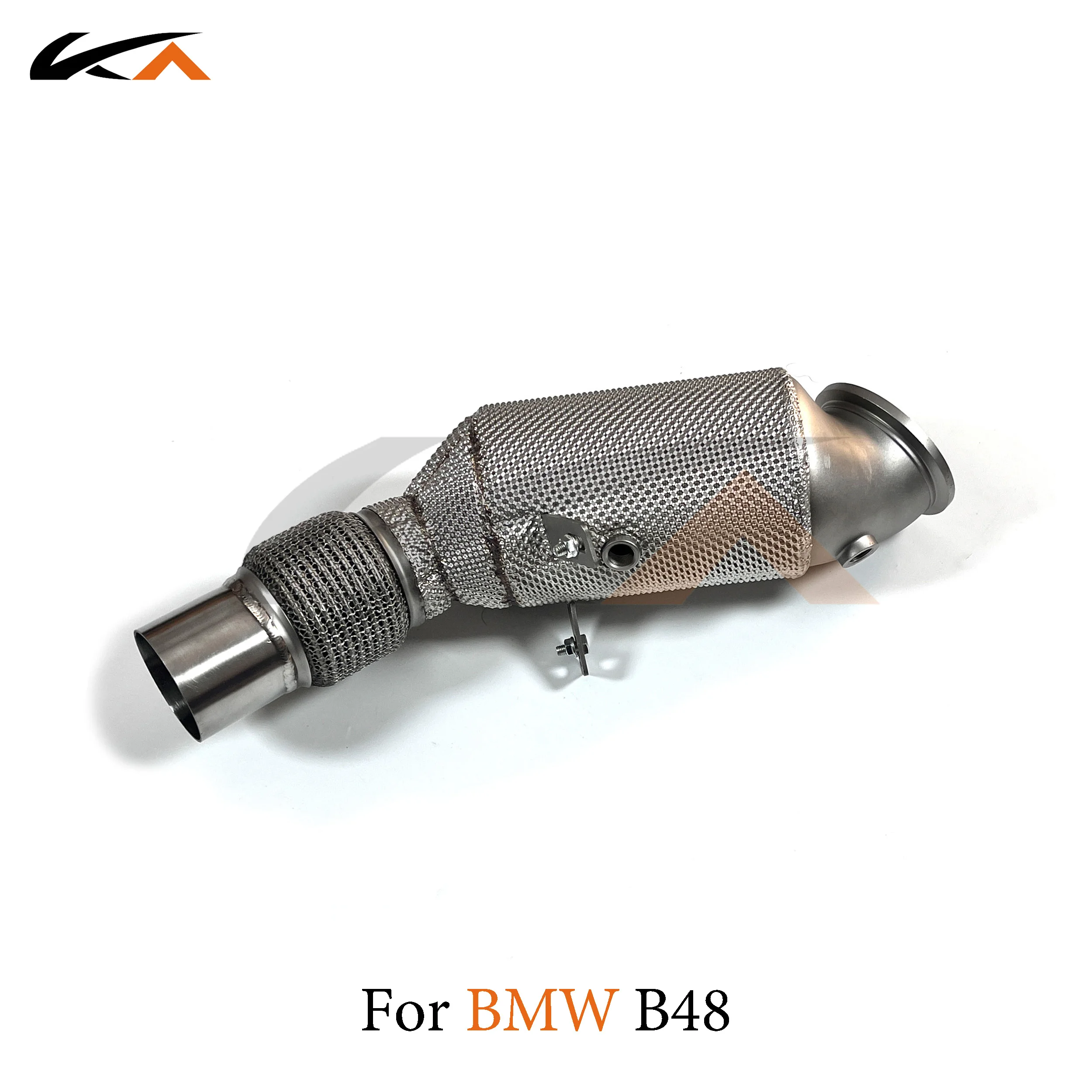 

KA Tuning exhaust steel downpipe for BMW 520 B48 axle pipe performance heat shield with high flow catalysis