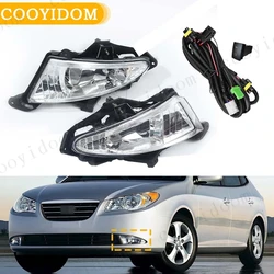 Headlight Light Lamp DRL For Hyundai Elantra 2007 2008-2011 Clear Front Fog Lights w881 27W Bulbs 922012H000 922022H000