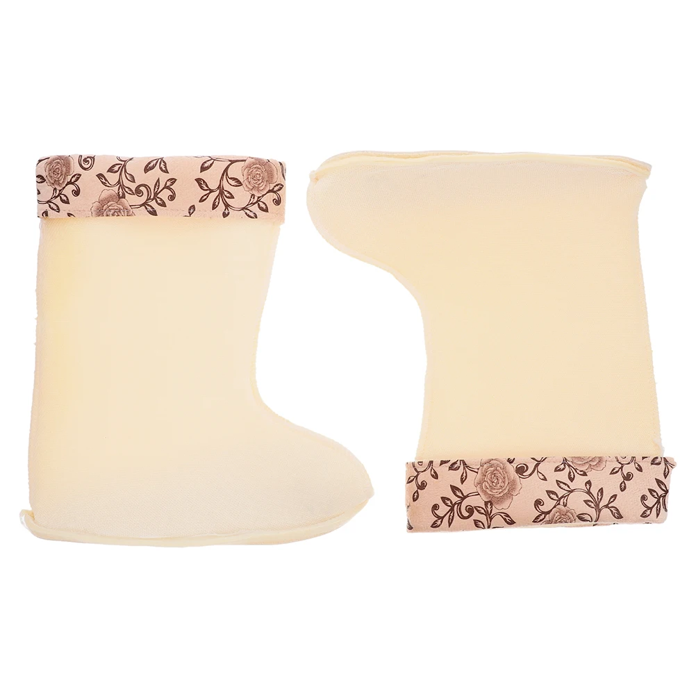 Regenlaarzen Binnenhoes Thermische sokken Voeringen voor koud weer Lang Zwart Dames Heren Waterdicht Warm geïsoleerde laarshoezen