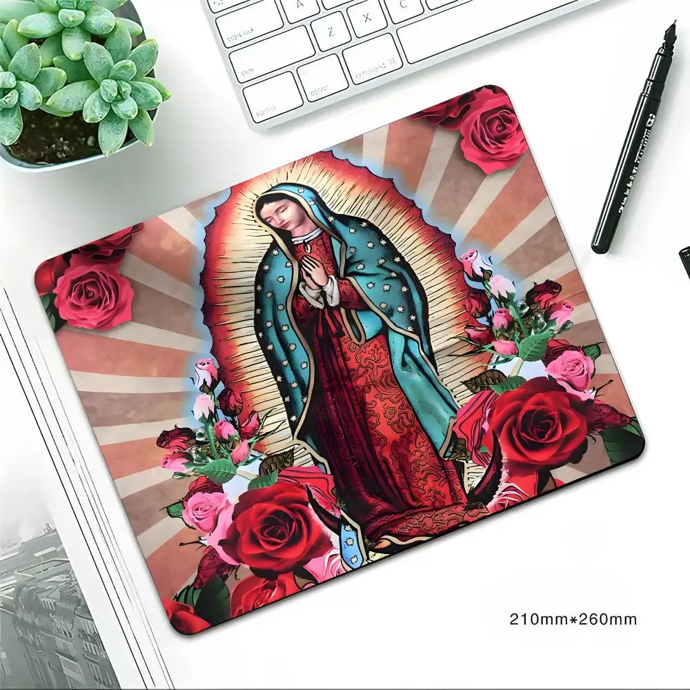 Virgin De Guadalupe Virgen Mary Mouse Pad Mouse pad game e-sports universal desktop laptop simple office rubber small non-slip p