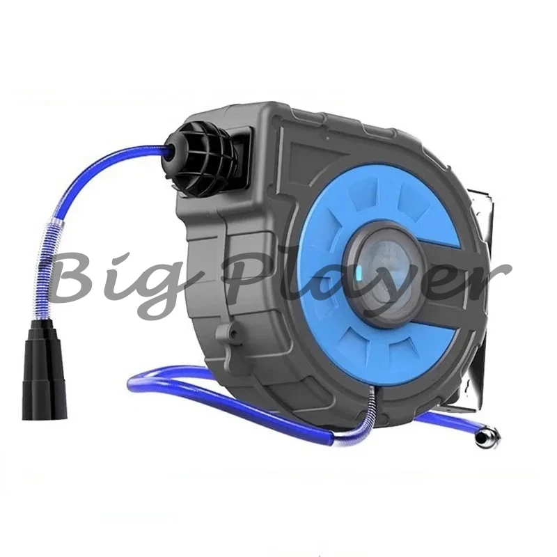 Hose Reel  Air Carwash 180° Wall Mount Portable Water Hose Reel Holder Hose Wash Pipe Rack Contraction Tool Air Drum Tympanism