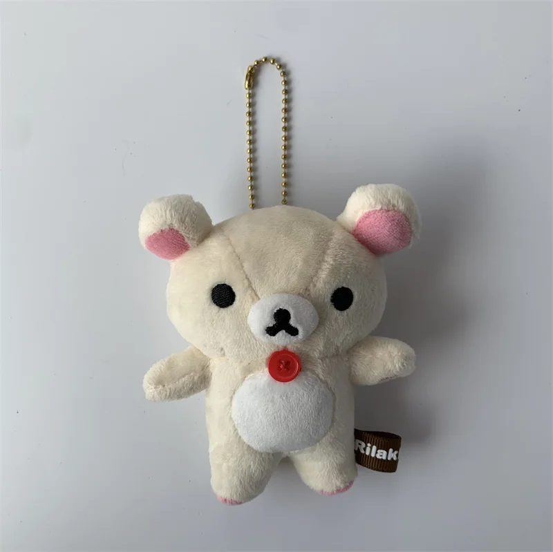 Rilakkuma Korilakkuma Bear Plush Keychain Keyring Ball Chain Kawaii Cute Bag Keychains Mascot Keyholder Girls Toys