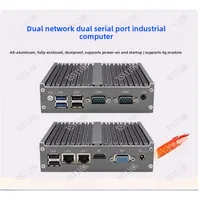 Fanless Mini Industrial PC N100 Quad Core Dual LAN RS485 Embedded Industrial Computer