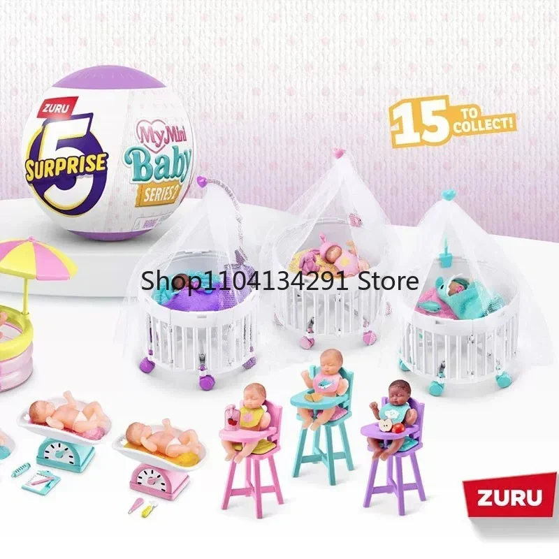 جديد Zuru Surprise Series2 My Mini Baby أنيمي Fiugres صندوق غامض كرة طفلي الجيل الثاني لعبة كرة أطفال هدايا ألعاب