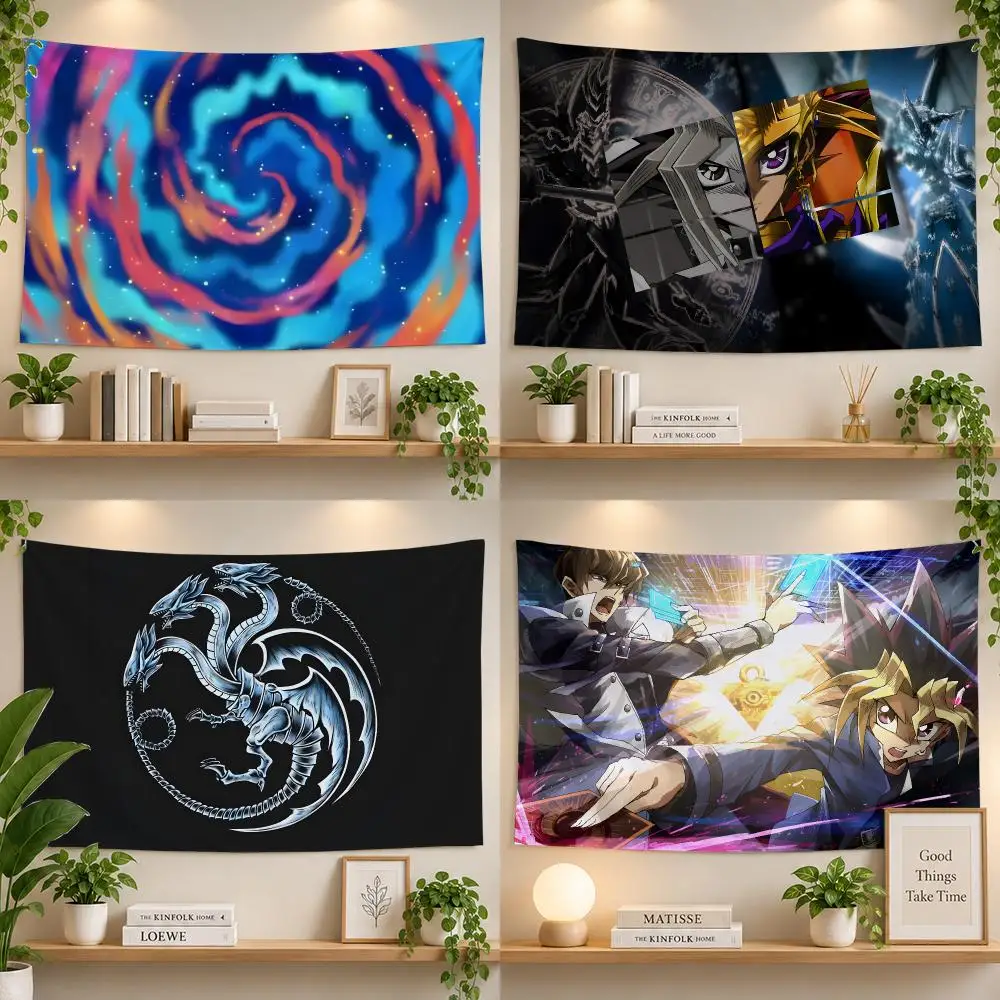 Anime Yu Gi Oh Card Battle Flags Personalized Banner Flag Room Dorm Camping Picnic Garage Bar Outdoor Wall Decor