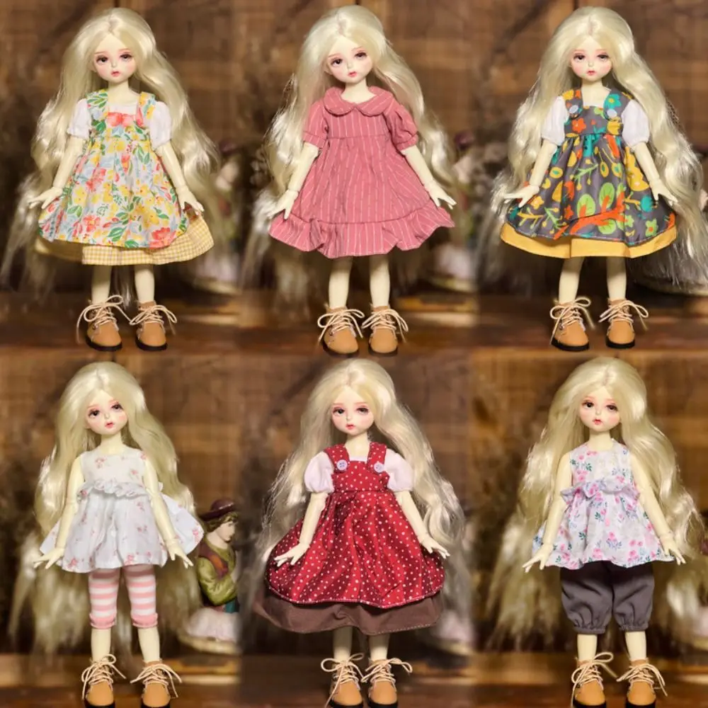 1/6 BJD Dress Up Accessories Bjd Dolls Clothes Set for 30cm 3D Eyes Simulated Eye Hinge Removable Joints Doll DIY Clothing