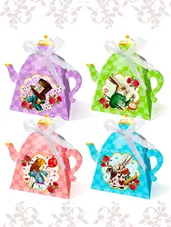 Alice in Wonderland Party Supplies Tea Party Favor Bags Alice in Wonderland Party Favor Boxes Tea Party Party Supplies