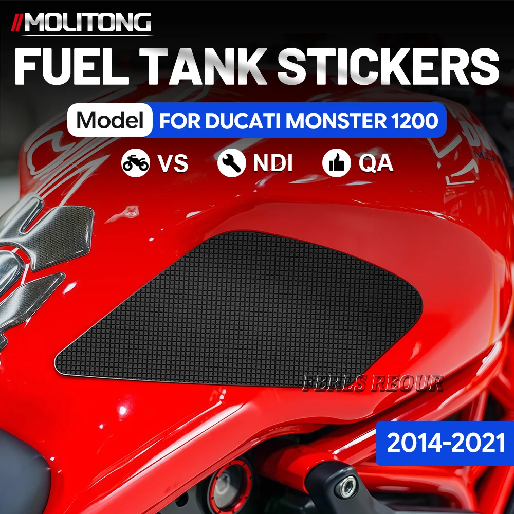 Fuel Tank Protection Pad for Ducati Monster 797 (2017–2019) — Anti-Scratch Rubber Non-Slip Pad