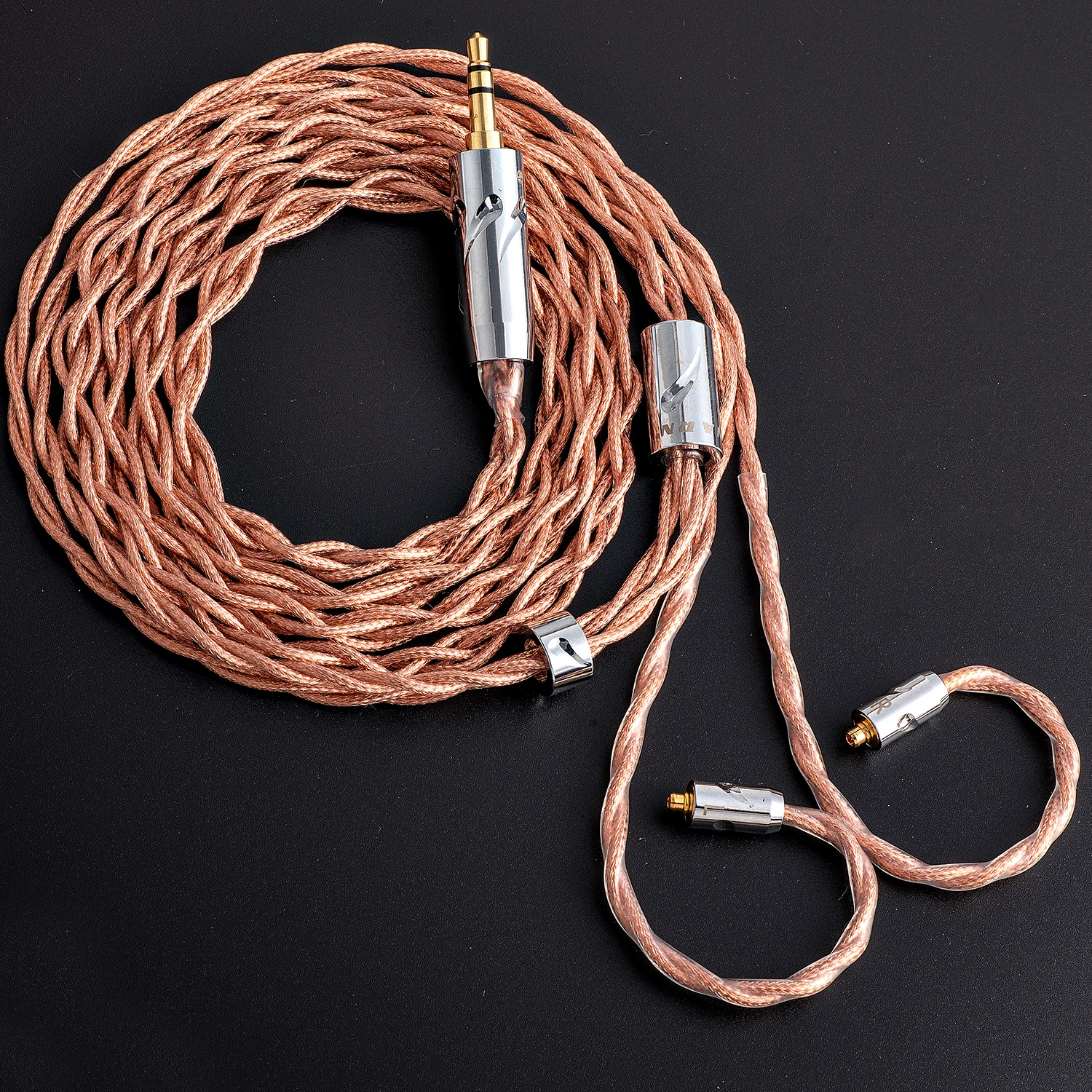 SYRNARN IEM 2pin-0. 78 MMCX QDC cavo di aggiornamento sostitutivo bilanciato 2.5mm 3.5mm 4.4mm per Shure SE535/846/425/315 UE900S per FiiO