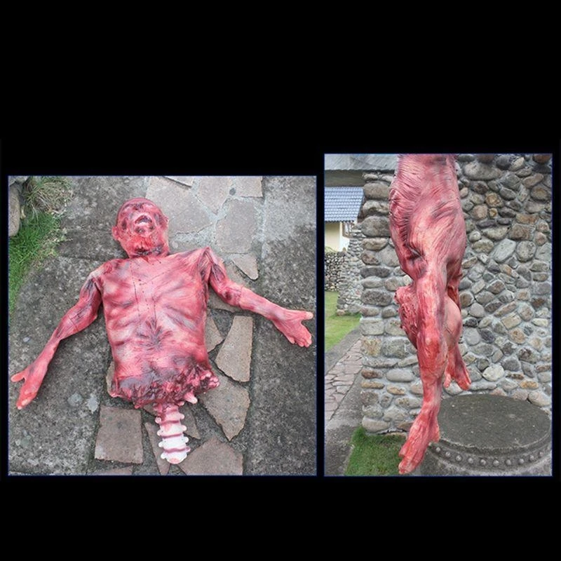 

R1WE Halloween Party Outdoor Decor Decoration House Horror Props Human Body Hanging