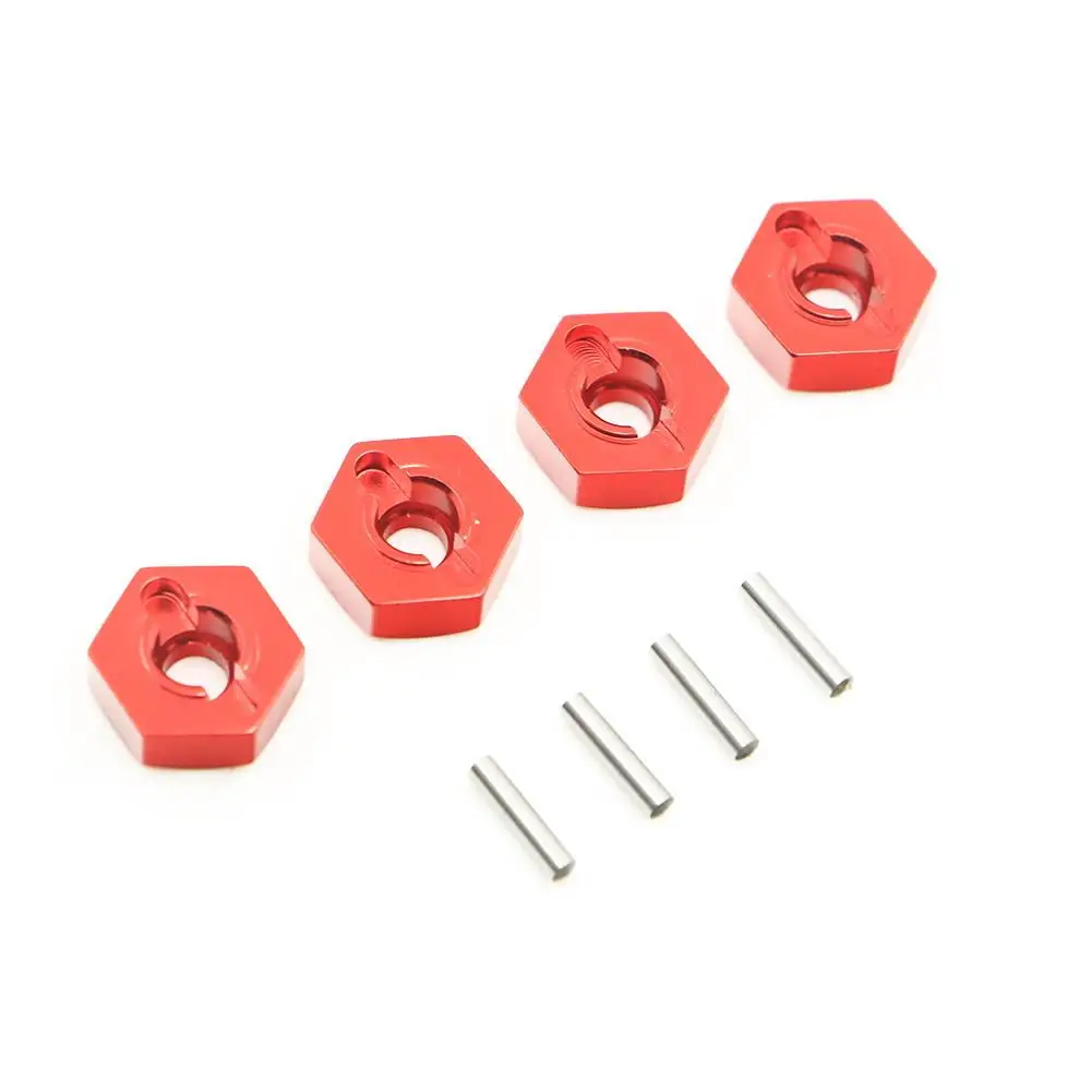 4 Pcs 1/10 RC Car 12 MM Aluminum Hexagon Wheel Hex Seat Mount Hub Pins Toy Car Parts For Wltoys A949 A959 A969 A979 K929