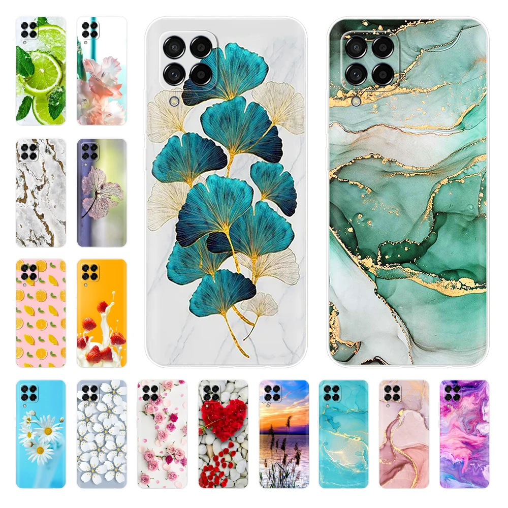 Cute Love Heart Candy Case for Samsung Galaxy M53 5G M33 Case Soft Silicone Phone Case for Samsung M33 M 33 galaxyM53 M 53 Cover