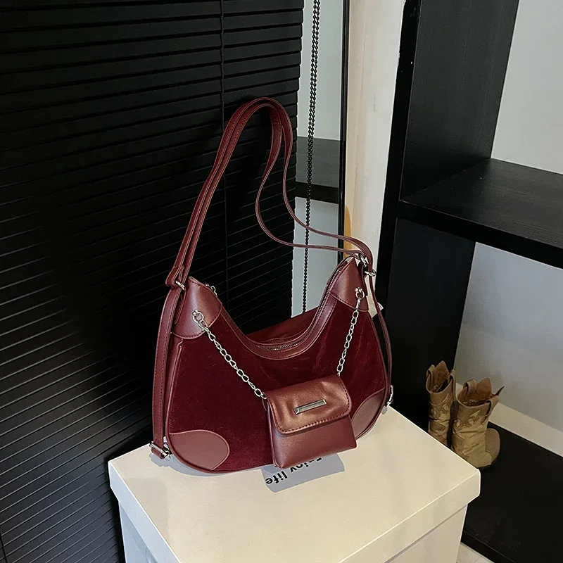 

Fashion Solid Interior Compartment Shoulder Bags Sewing Thread 2025 High Quality Bags for Women Zipper Oxford Women's Handbags