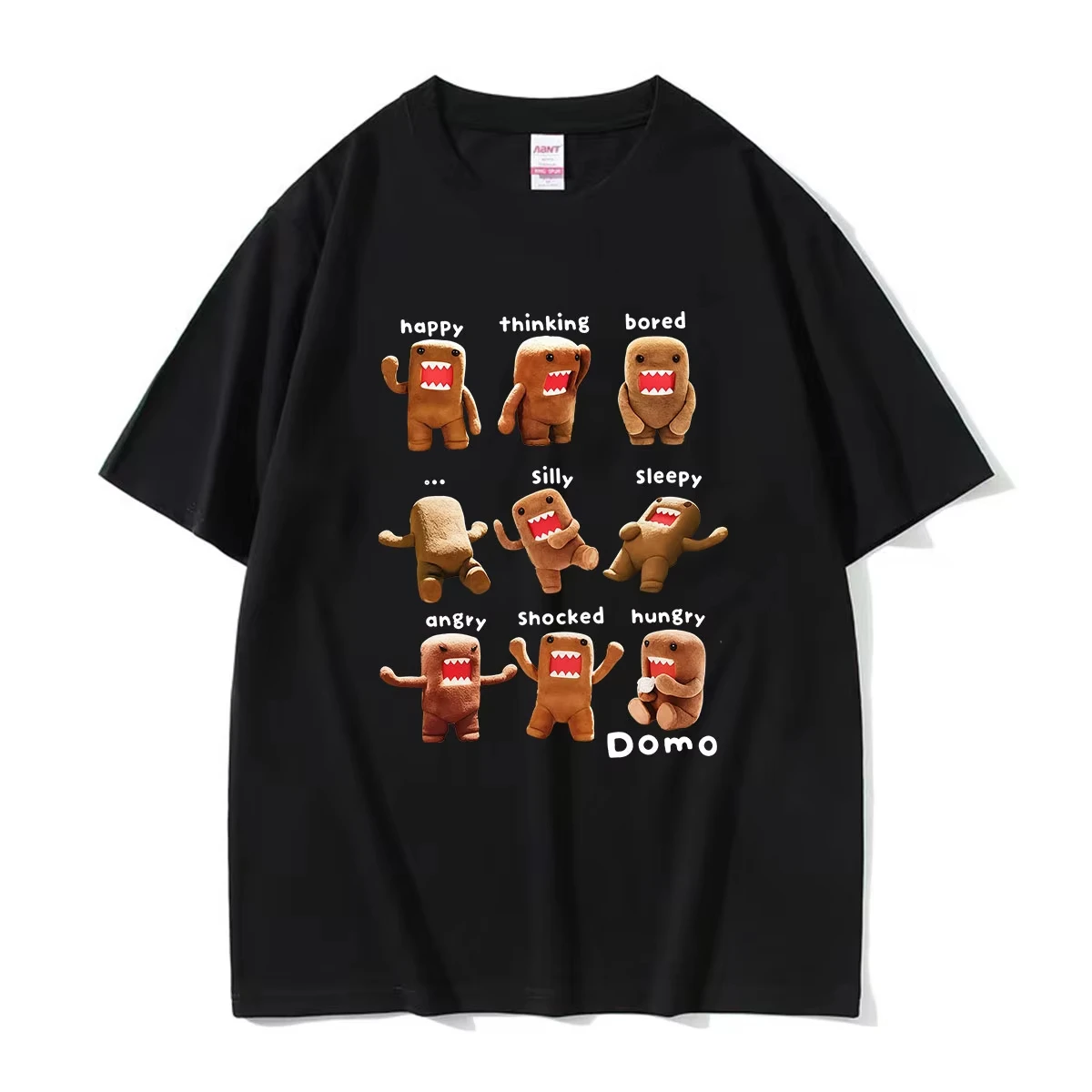 Domo Kun Funny Meme T Shirt Men Women Vintage Fashion Oversized 100% Cotton T-Shirts Harajuku High Quality Short Sleeve T-shirt