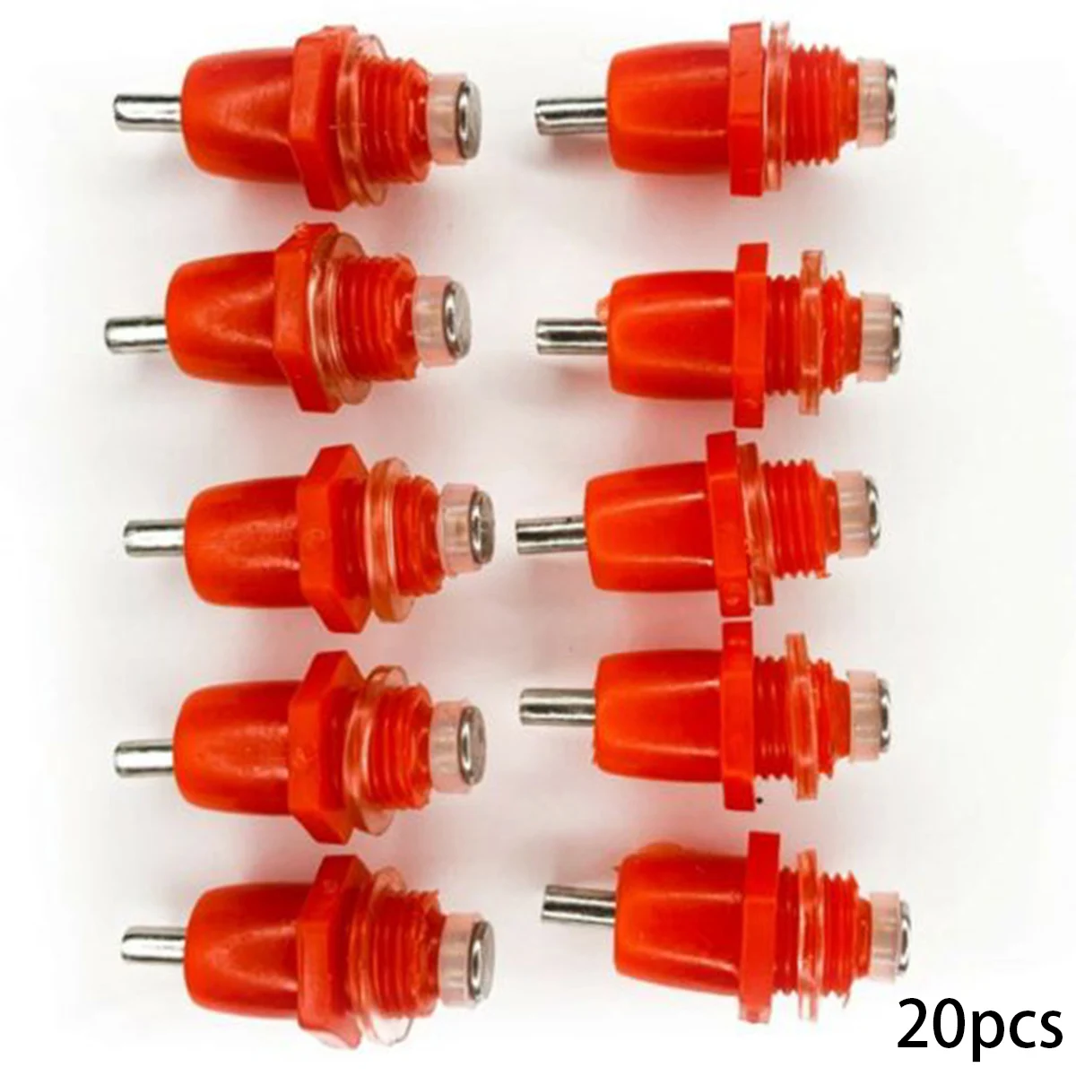 

20PCS Chicken Waterer Nipple Drinkers Quail Pigeon Bird Waterer Nipples Automatic Waters Spring Type Poultry Farming Equipment