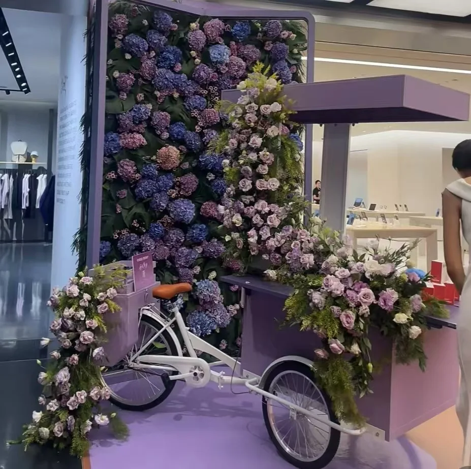Customizable stall snacks adult tricycle net red float outdoor mobile booth shopping mall street milk tea coffee cruise car