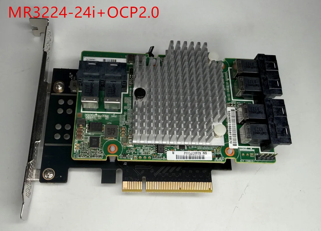 MR3224 OCP 2.0 LSI SAS3224-24i=LSI 9305-24i 12G SAS PCIe x8 HBA карта IT Mode с адаптером OCP-PCIE