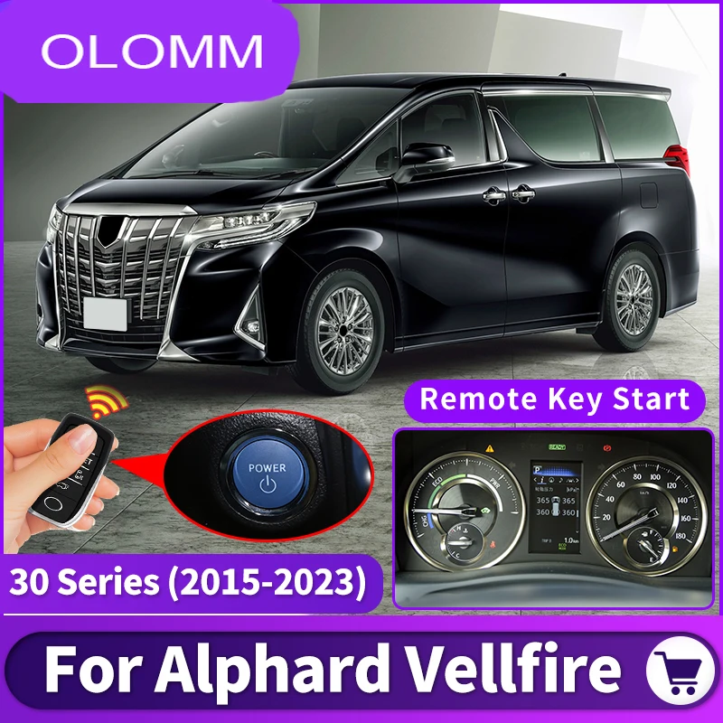 For Toyota Alphard Vellfire 30 Series 2015-2023 Interior Upgraded Modification accessories 2022 2021 2020 Remote Key Starter