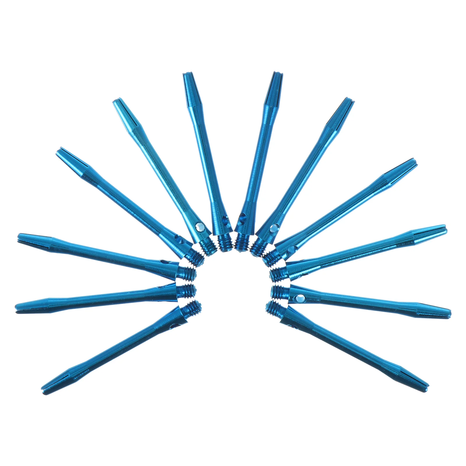 

12 Pcs Dart Throwing Supplies 2BA Thread Stem Shaft Stems and Flights Blue Aluminum Alloy for