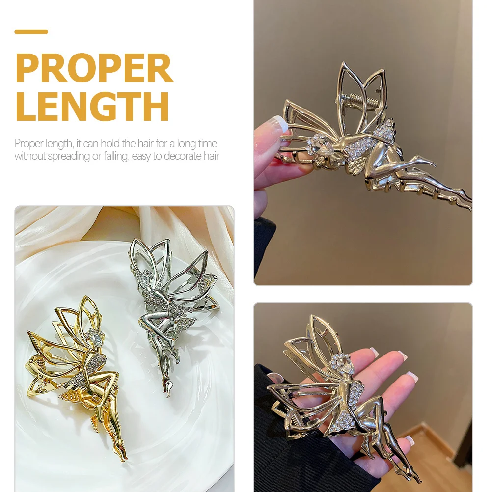 

2 шт. металлические зажимы женские стразы зажимы для густых тонких длинных волос зажим для челюсти аксессуары для волос свадебная вечеринка выпускной