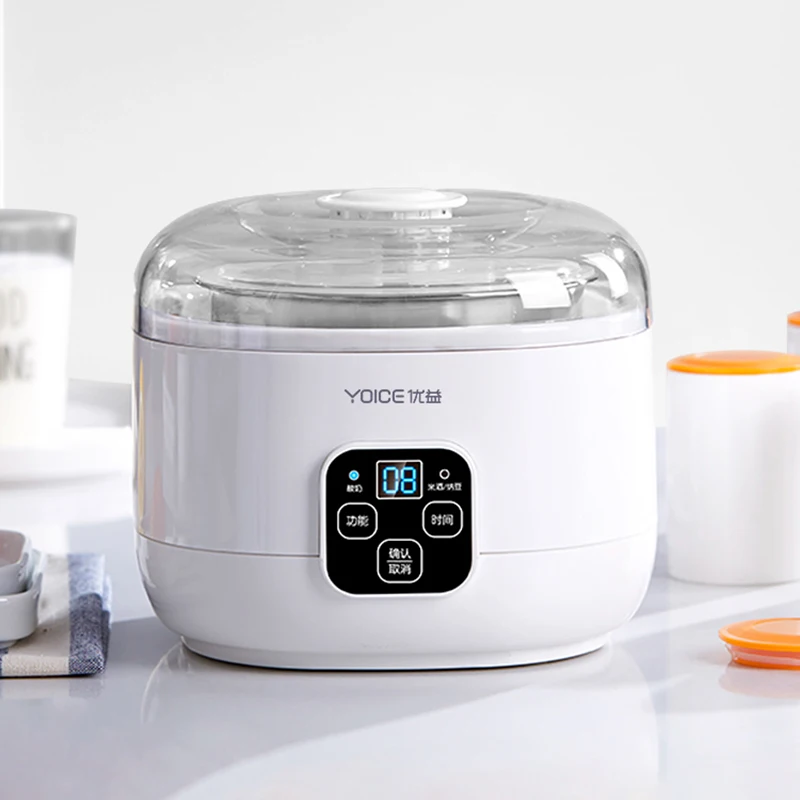 

1.0L Automatic Yogurt Maker with Jars Household Multifunction Mini Yogurt Machine Rice Wine Natto Machine DIY Yogurt Tools 220V