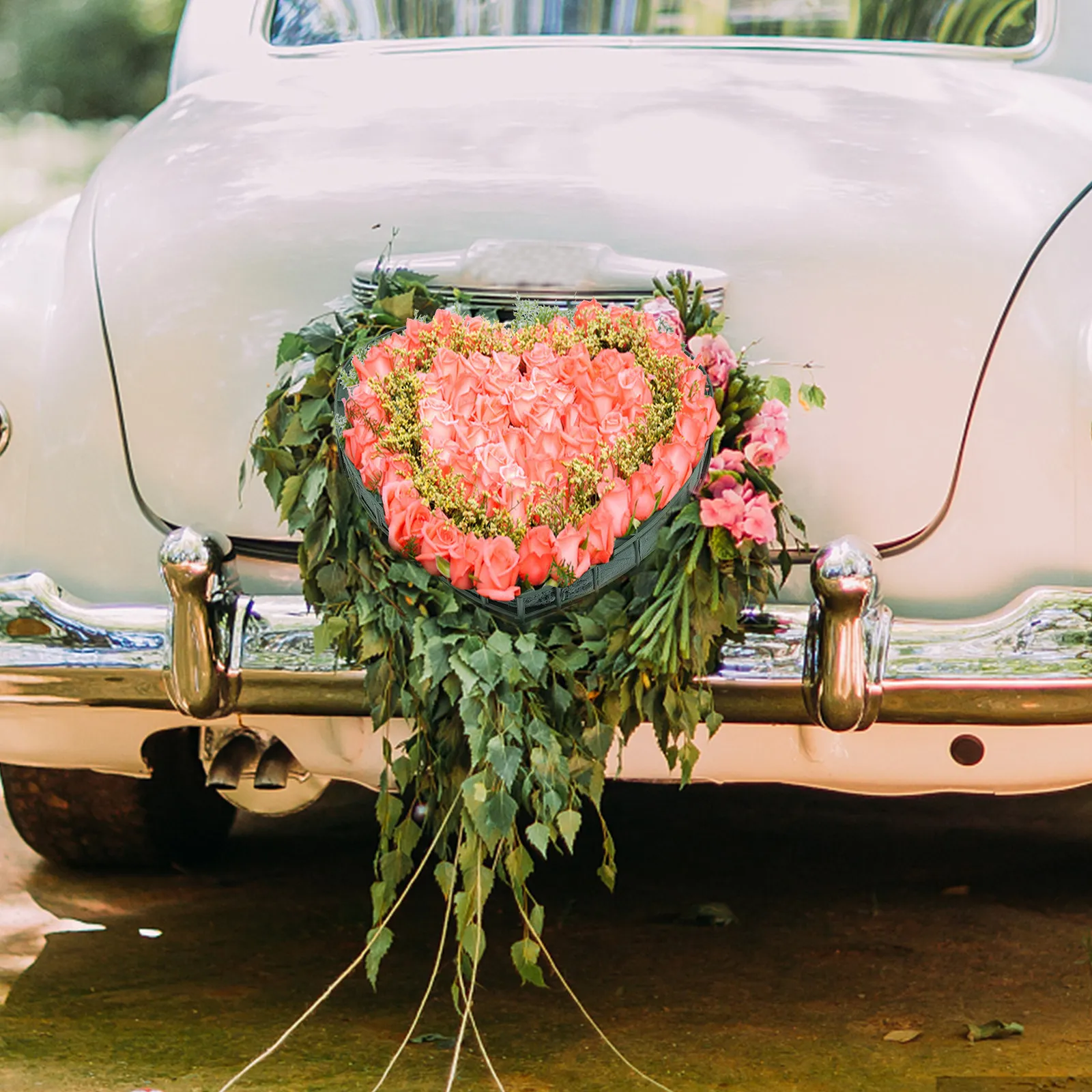 

2 шт. Флористическая пена-клетка в форме сердца премиум-класса для декора свадебных автомобилей и свежих цветочных композиций