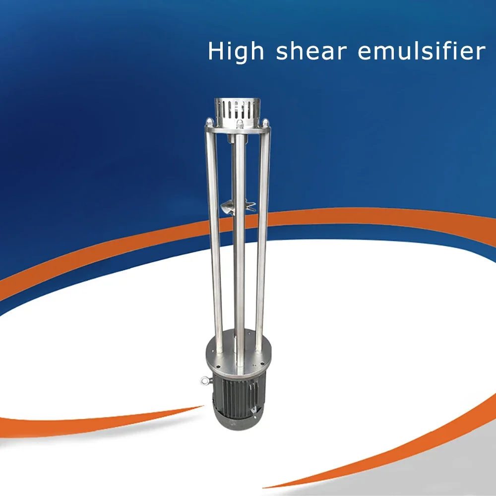 2026-2.2KW intermittent high-shear emulsifier powder-liquid mixing high-speed shear dispersion emulsifier Homogenizer