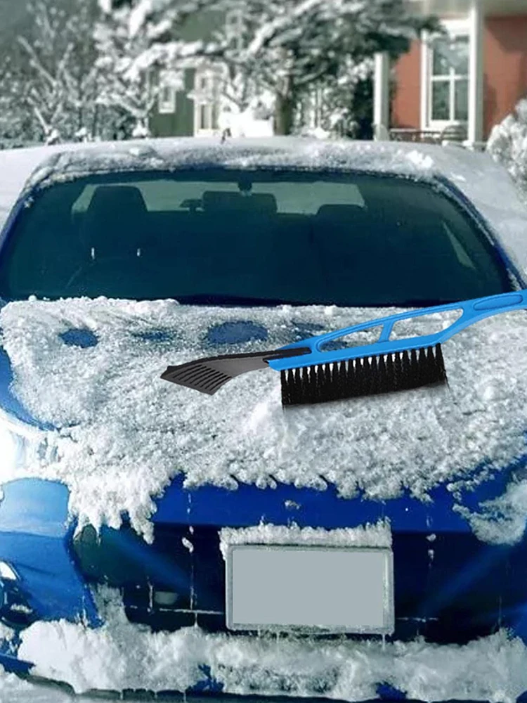 Car Snow Shovel, A Dual-Purpose Ice Scraper That Does Not Damage The Car\'S Snow Brush, Defrosting, Used For De Icing