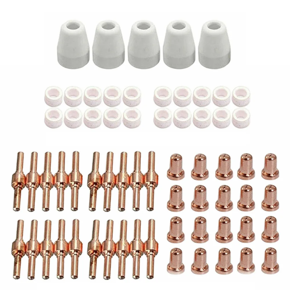 Efficient Air Cooling System Air Cooling for torch Wenzhou 40A Tip 0.85*0.5*0.56cm PT31 Nozzle Set Guide Rings for plasma