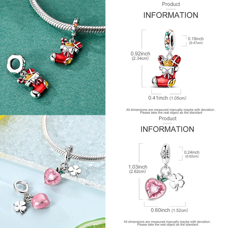 925 Sterling Silber Charm-Perlen Katze Mond Pfote Schmetterling Kreuz Sternennacht Krippenmotiv DIY Armband Halskette Geschenk für Frauen Mädchen – Detail 8