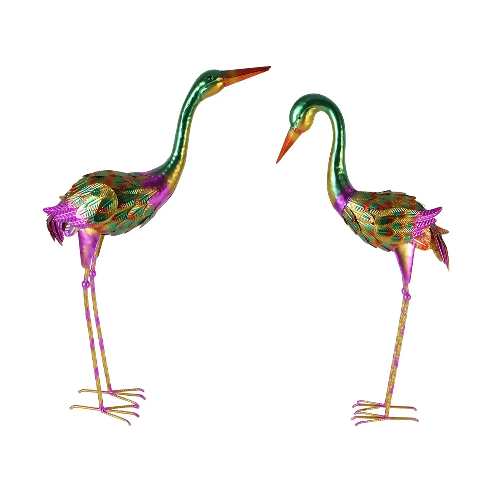 

Retro Birds Figurine Display Outdoor Sculpture for Lawn Party Festivals