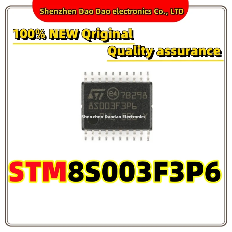 10Pcs STM8S003F3P6 STM8S003F3P6TR 8S003F3P6 TSOP-20 Microcontroller chip IC new original