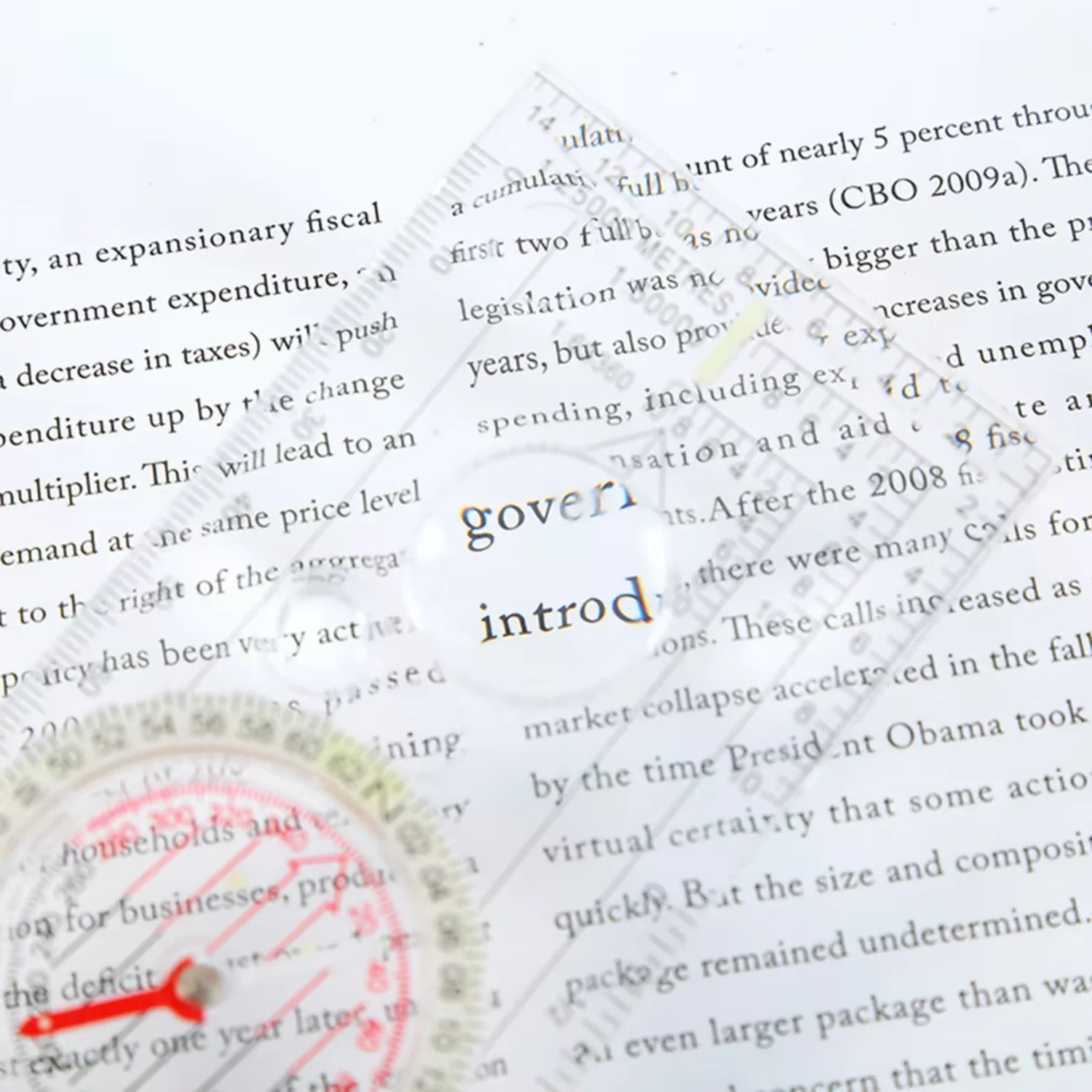 1PCS Multi- Drawing Ruler Professional Map Scale Camping Navigation Compass Angle Ruler Magnifier
