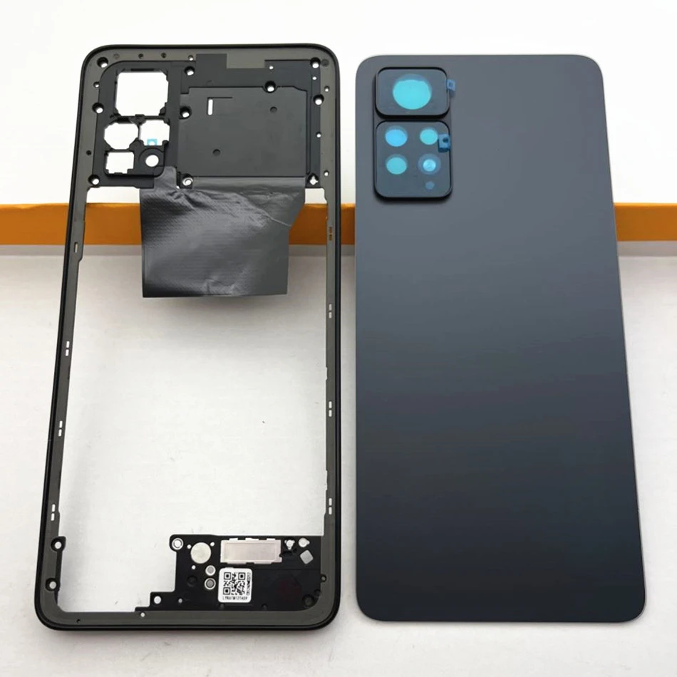 Middle Frame For Xiaomi Redmi Note 11 Pro 5G 2201116SG Glass Battery Cover Door with Camera Lens Replacement