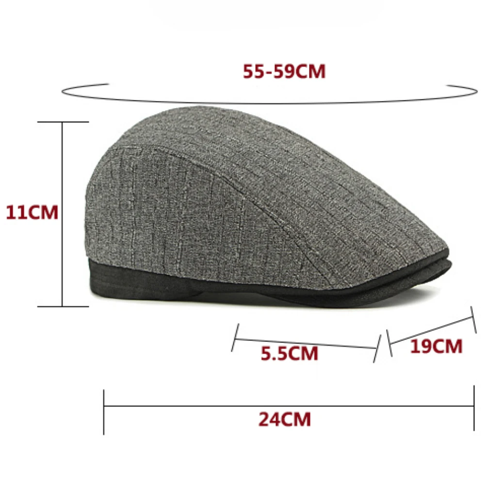 HT4818 Berets Breathable Spring Summer Caps for Men Women Artist Painter Beret Hat Adjustable Ivy Flat Cap Male Female Beret Cap - Image 2
