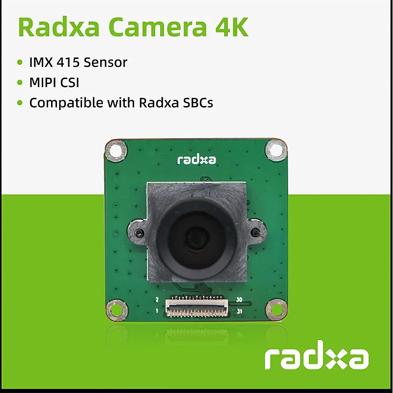 

Radxa Camera 4K, Supports Radxa SBCs, IMX415 Sensor