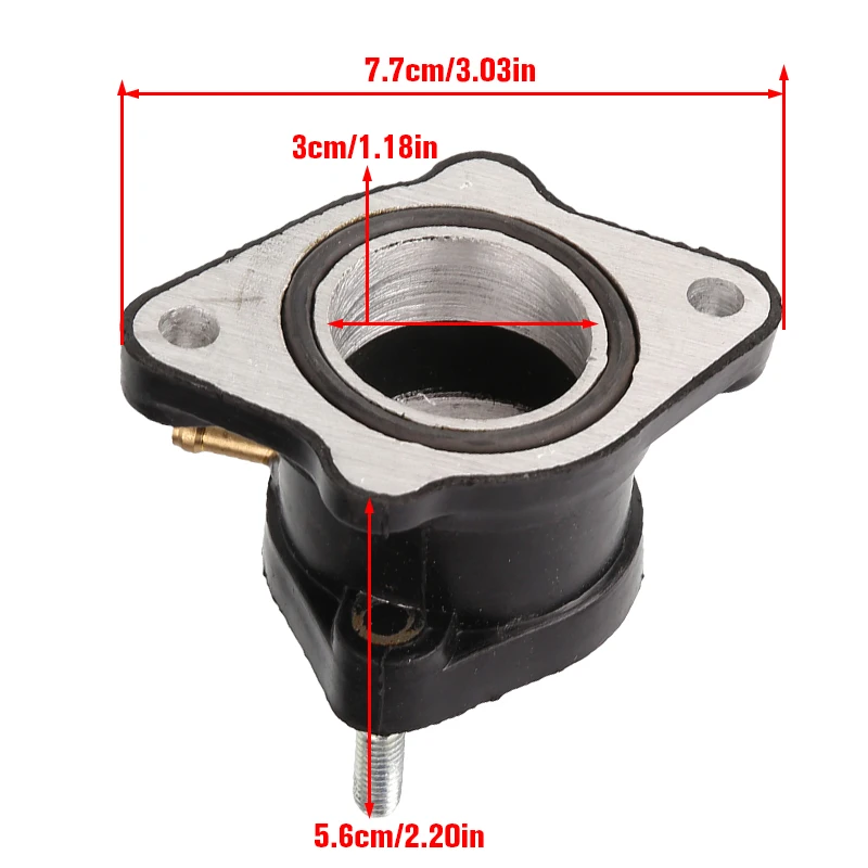 30mm Motorcycle Carburetor Intake Manifold Adapter Boot For Honda ATC200 Big Red 200 ATC 200E 200ES 200M 200S XL100S XR200