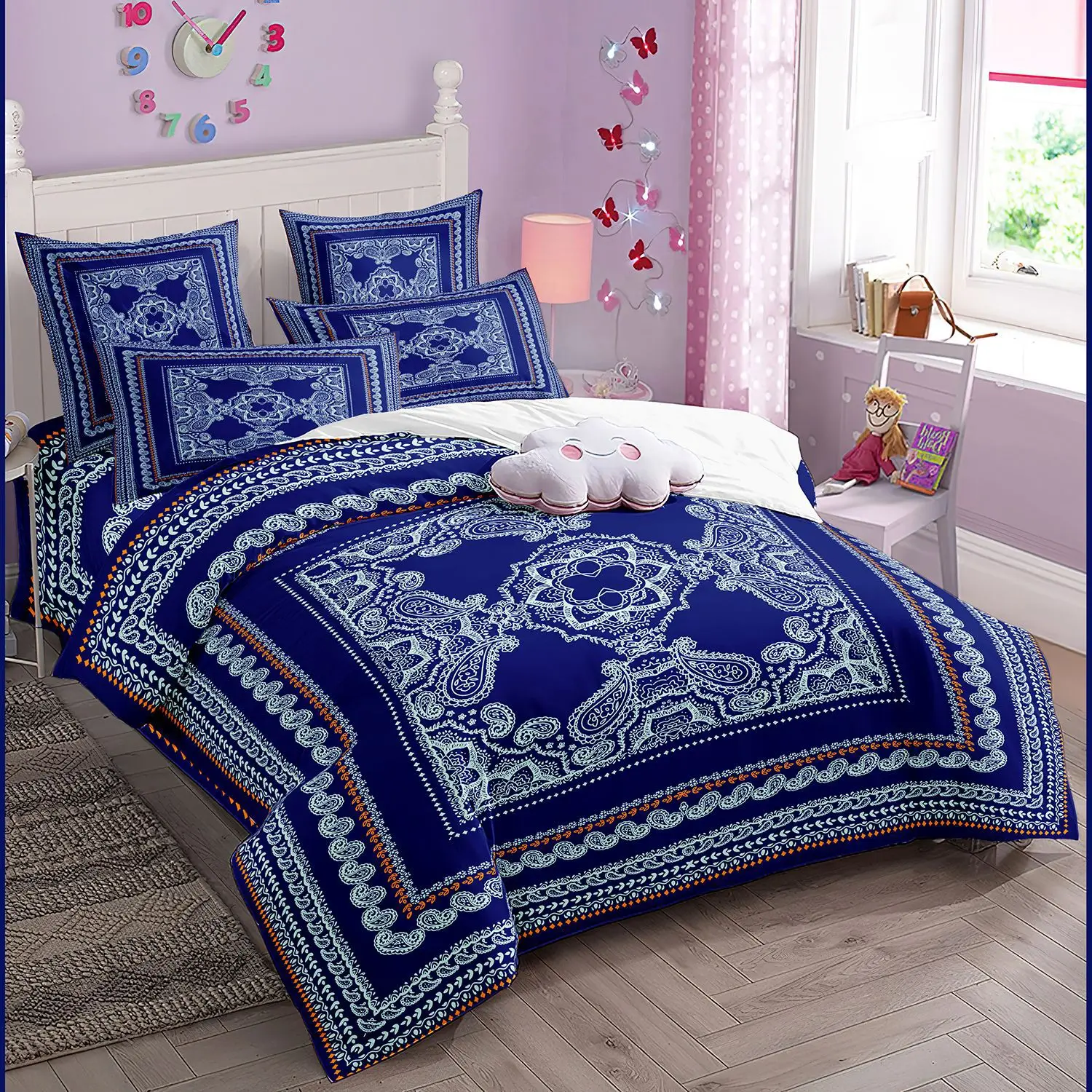 2/3pcs bedding set Digital Print Comfortable Duvet Cover for Home Bedroom Decoration, 1 Duvet Cover and 2pillowcase with Zippers