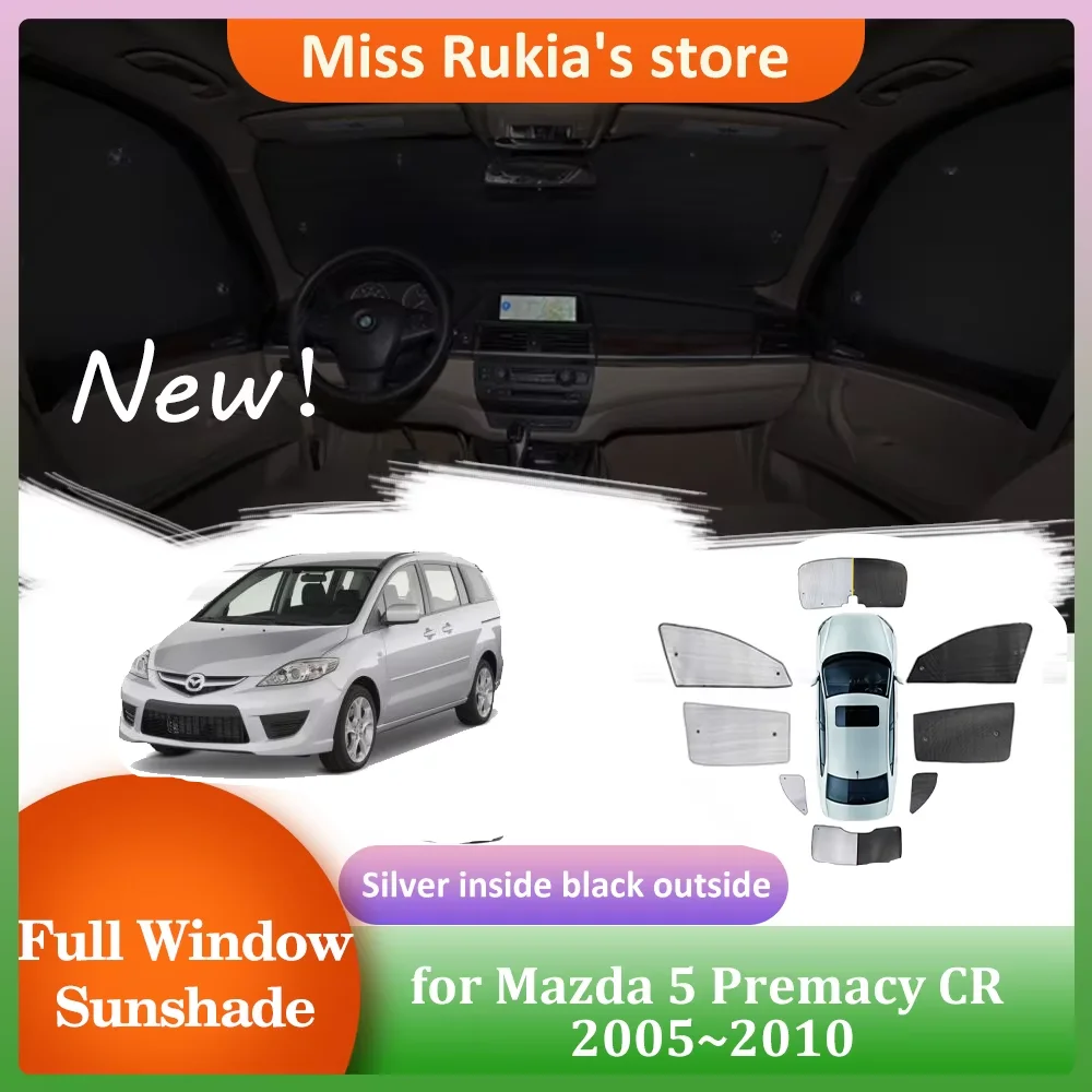 

Автомобильные солнцезащитные козырьки для Mazda 5 Mazda5 Premacy CR 2005 ~ 2010, солнцезащитный козырек на крыше, накладка на лобовое стекло, занавеска на крыше, аксессуары
