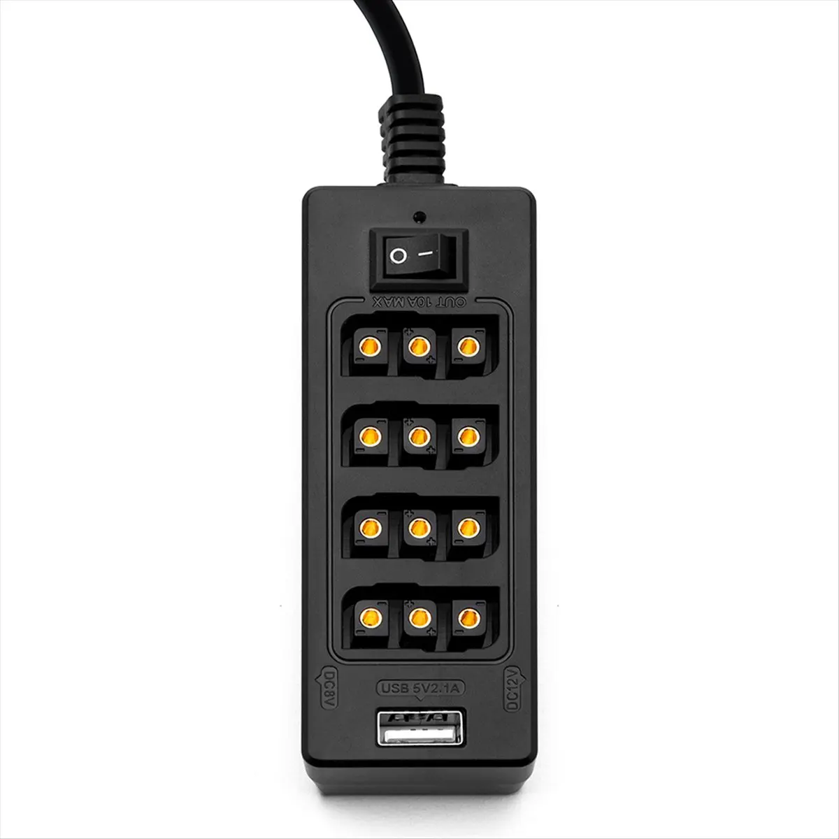 D-Tap to 4 Female D-Tap 2 DC USB Output Power Cable Distributor Splitter Hub Box for V Mount Batteries-A22U