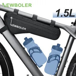 NEWBOLER Bicycle Triangle Bag Bike Frame Front Tube Bag Cycling Bag Bikepacking Pouch Accessories