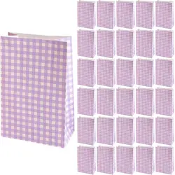 10 Pieces Colorful Checkered Gift Bags - 5 Vibrant Colors, Premium Quality Paper Bags for Gift Wrapping Favors, and Special